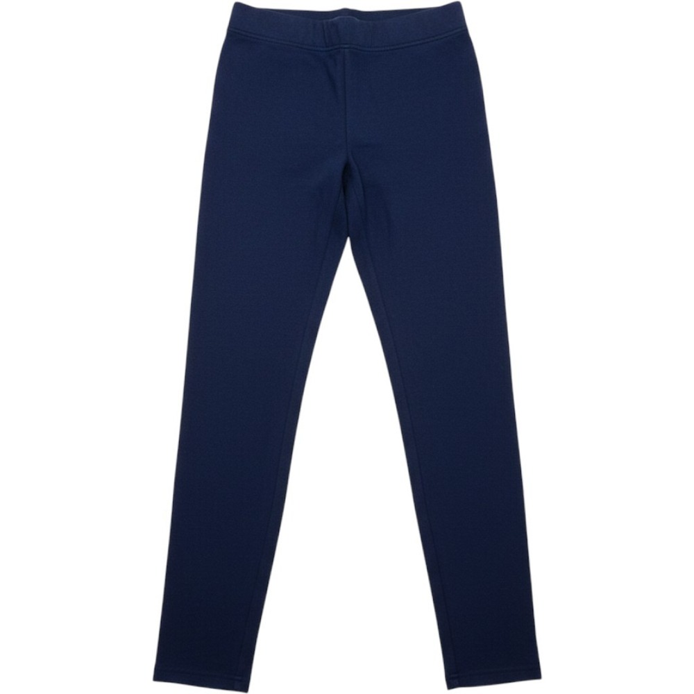 Lands' End Serious Sweats Leggings M Navy Blue Fleece Lined Cozy Athleisure